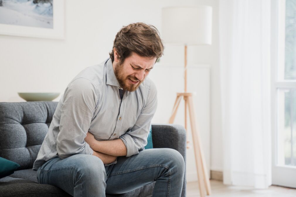 A person has symptoms of prostatitis